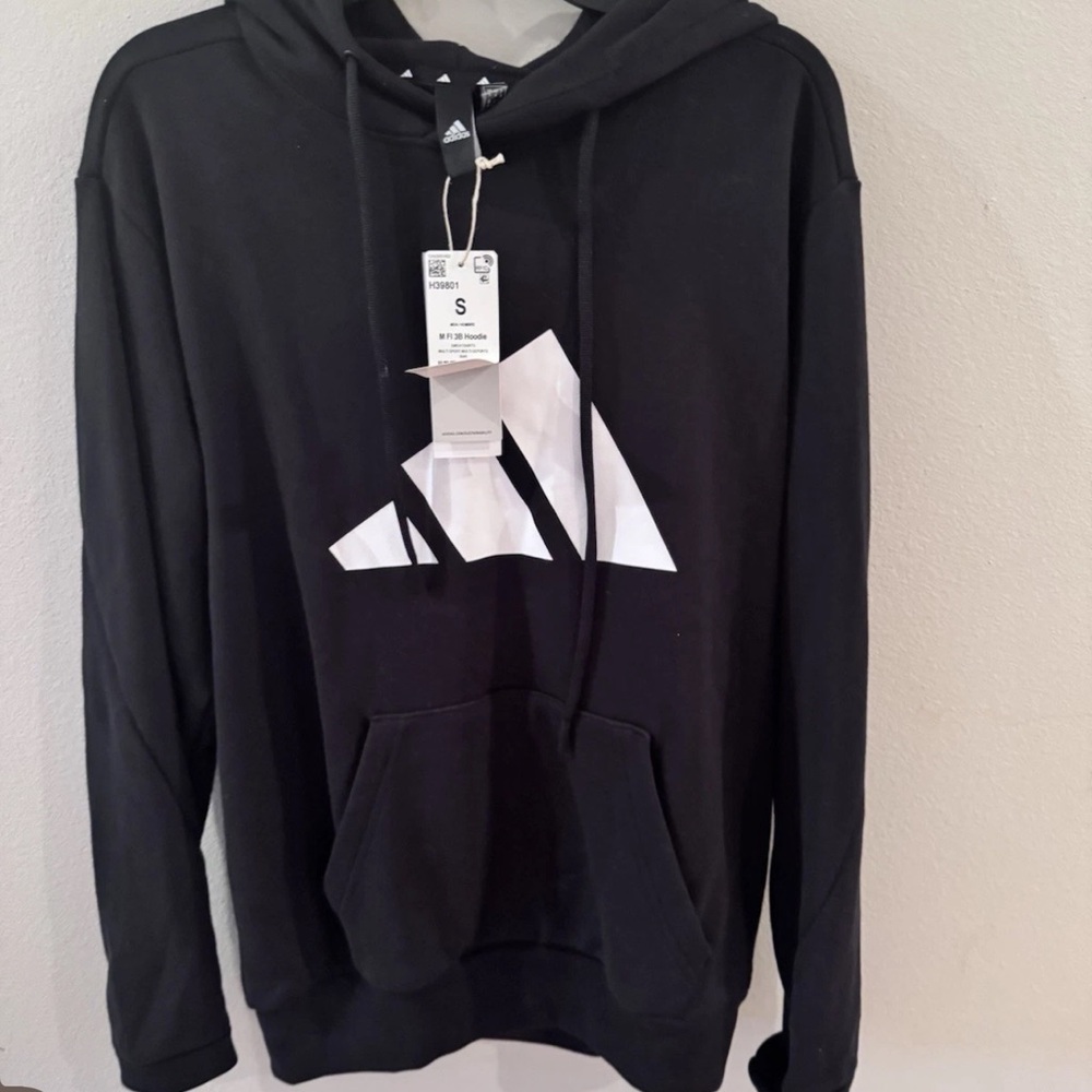 Adidas‎ Men's Black and White Logo Hoodie